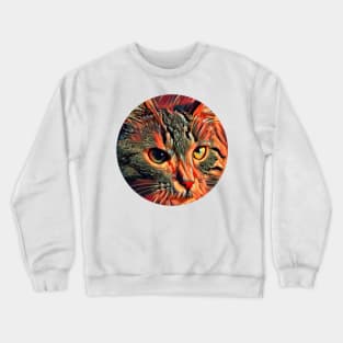 Curious mycat, revolution for cats Crewneck Sweatshirt